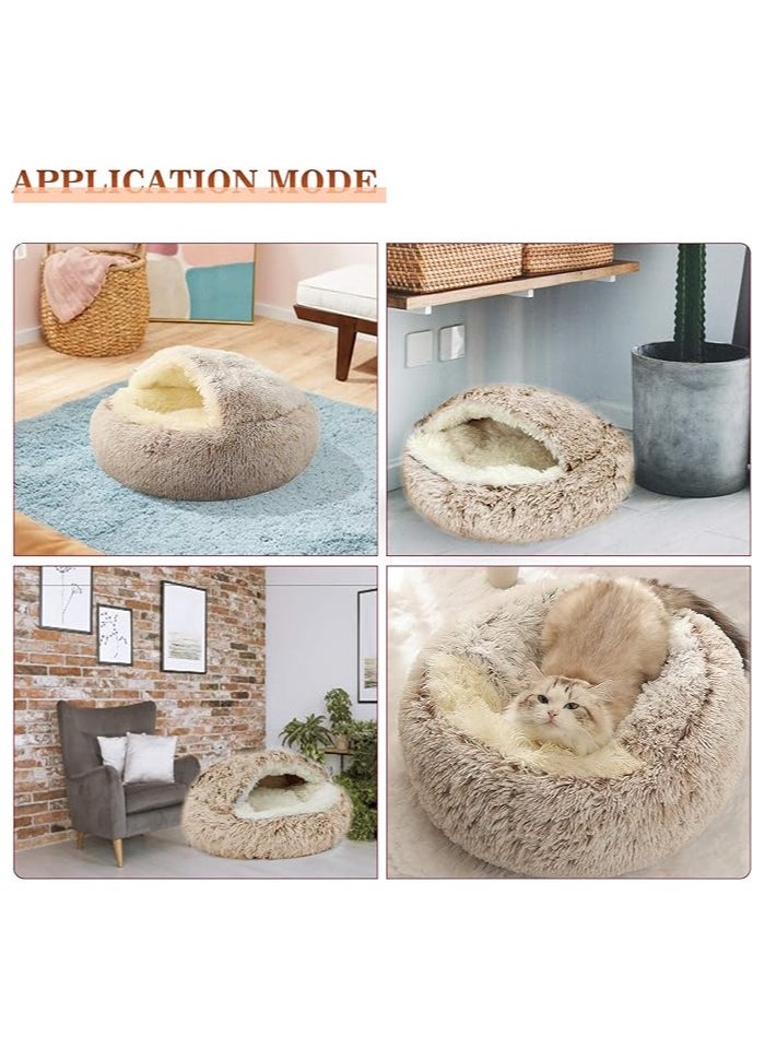 Moro Moro Plush Dog & Cat Bed with Blanket – Ultra-Soft & Cozy Sleeping Nest  - Image 4