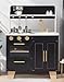 ROBUD Play Kitchen Set Wooden MarbleStyle Kitchen Playset with Realistic Stove Oven Sink for Kids Ages 3 - Image 3