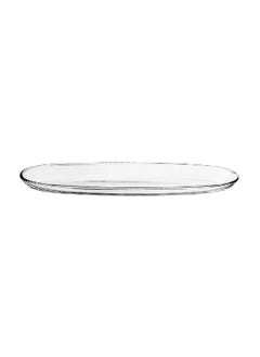 Vidivi Fenice Oval Shaped High Definition Glass Serving Platter Crystal Clear 30 x 9.5 cm VDV60155EML/VDVS100508  - Image 1