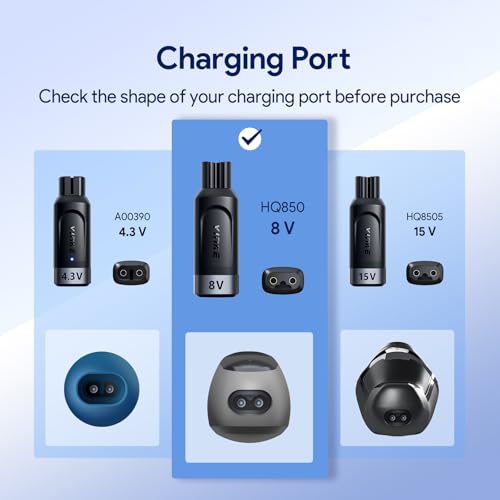 Yinke 8V HQ850 Type-C Shaver Charger Adapter Charging Converter for Philips Norelco Oneblade QP2630 QP2530, USB-C Electric Shaver Power Replacement Adapter Power Converter Without Charger Cord, 1PC - Image 2