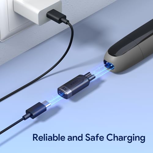 Yinke 8V HQ850 Type-C Shaver Charger Adapter Charging Converter for Philips Norelco Oneblade QP2630 QP2530, USB-C Electric Shaver Power Replacement Adapter Power Converter Without Charger Cord, 1PC - Image 5