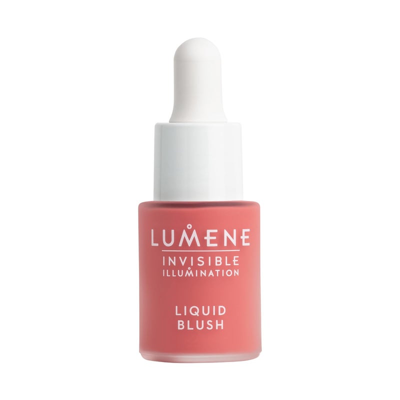 Lumene Invisible Illumination Liquid Blush Bright Bloom - Dewy Makeup Cheek Tint with Luminizing Pigments for Hydrated Glowing Skin - Weightless Liquid Blush for Cheeks (0.5 Fl Oz) - Image 1