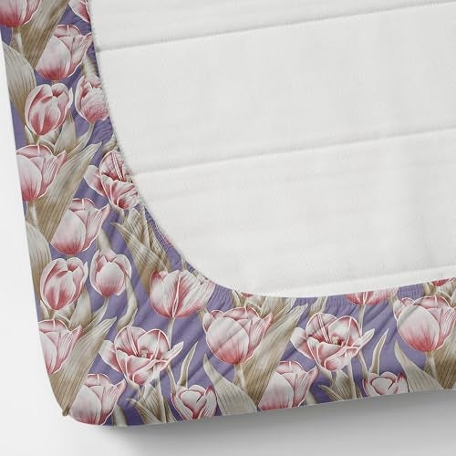 VOMZER 320 TC Cotton Feel All Around Elastic Fitted Bedsheets King Size, Premium Fitted Bedsheets King Size for Double Bed with 2 Pillow Covers, Size- 78” x 72” - Image 3