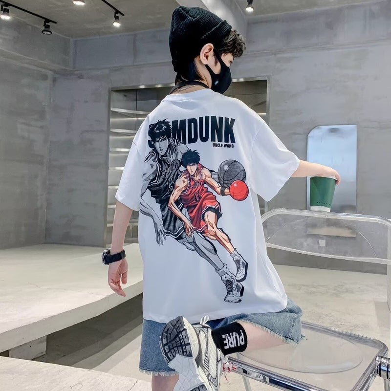 Boys' Summer Suit 2025 Korean Style New Short-Sleeved T-Shirt For Boys - Image 2