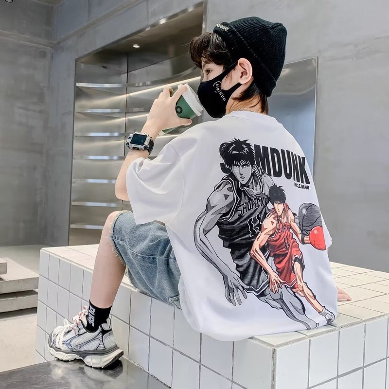 Boys' Summer Suit 2025 Korean Style New Short-Sleeved T-Shirt For Boys - Image 4