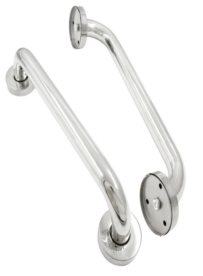 Hitefu 2PCS 12 Inch Grab Bars, Stainless Steel Grab Bars for Bathtubs and Showers, Bathroom Grab Bar Shower Handle, Handicap Grab Bars for Bathroom - Image 4