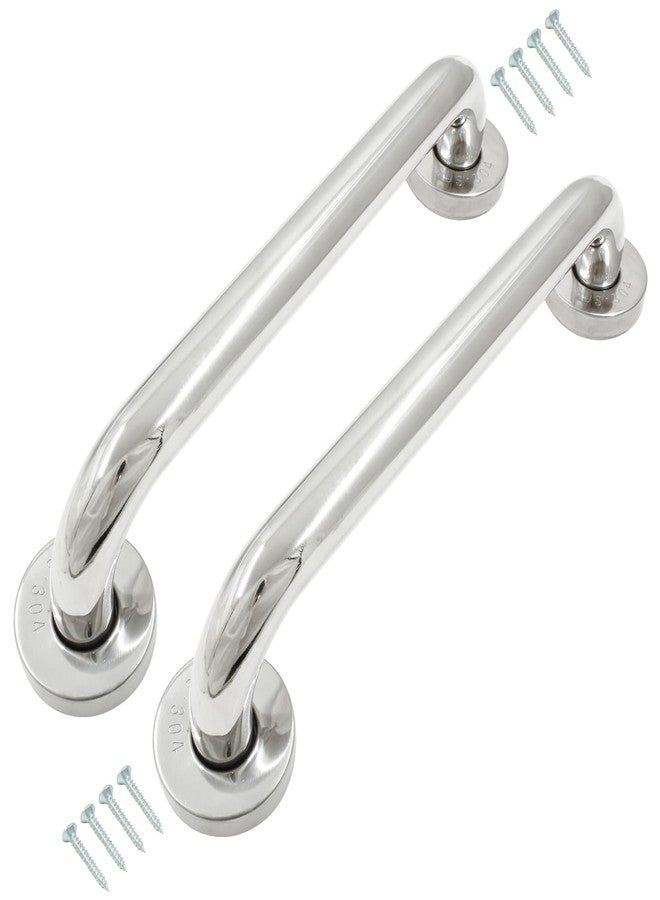Hitefu 2PCS 12 Inch Grab Bars, Stainless Steel Grab Bars for Bathtubs and Showers, Bathroom Grab Bar Shower Handle, Handicap Grab Bars for Bathroom - Image 2