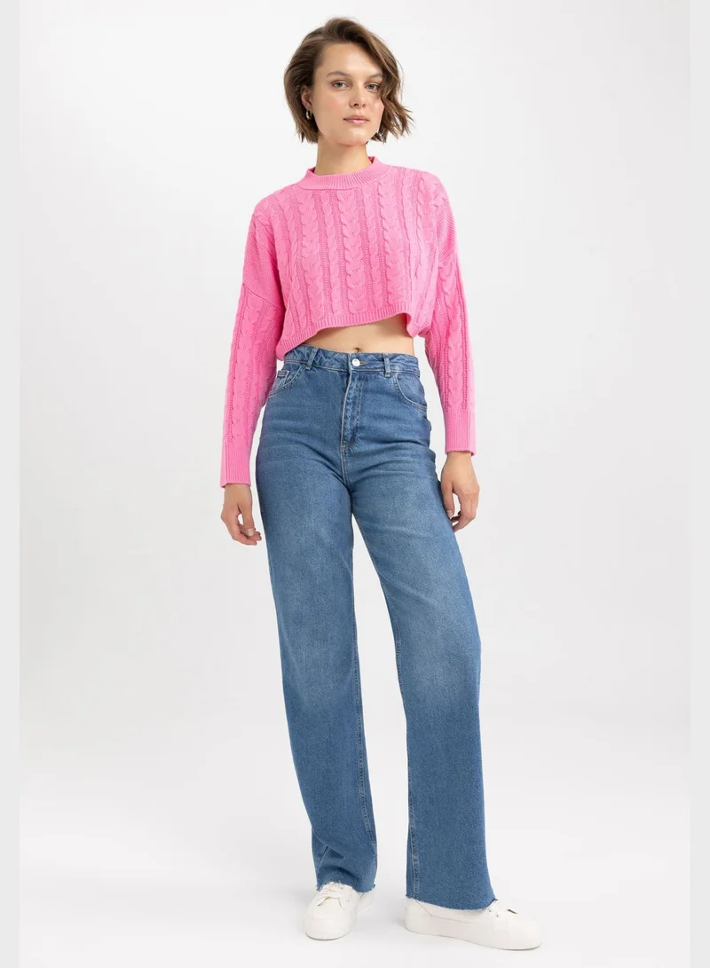 DeFacto Regular Fit Crew Neck Sweater