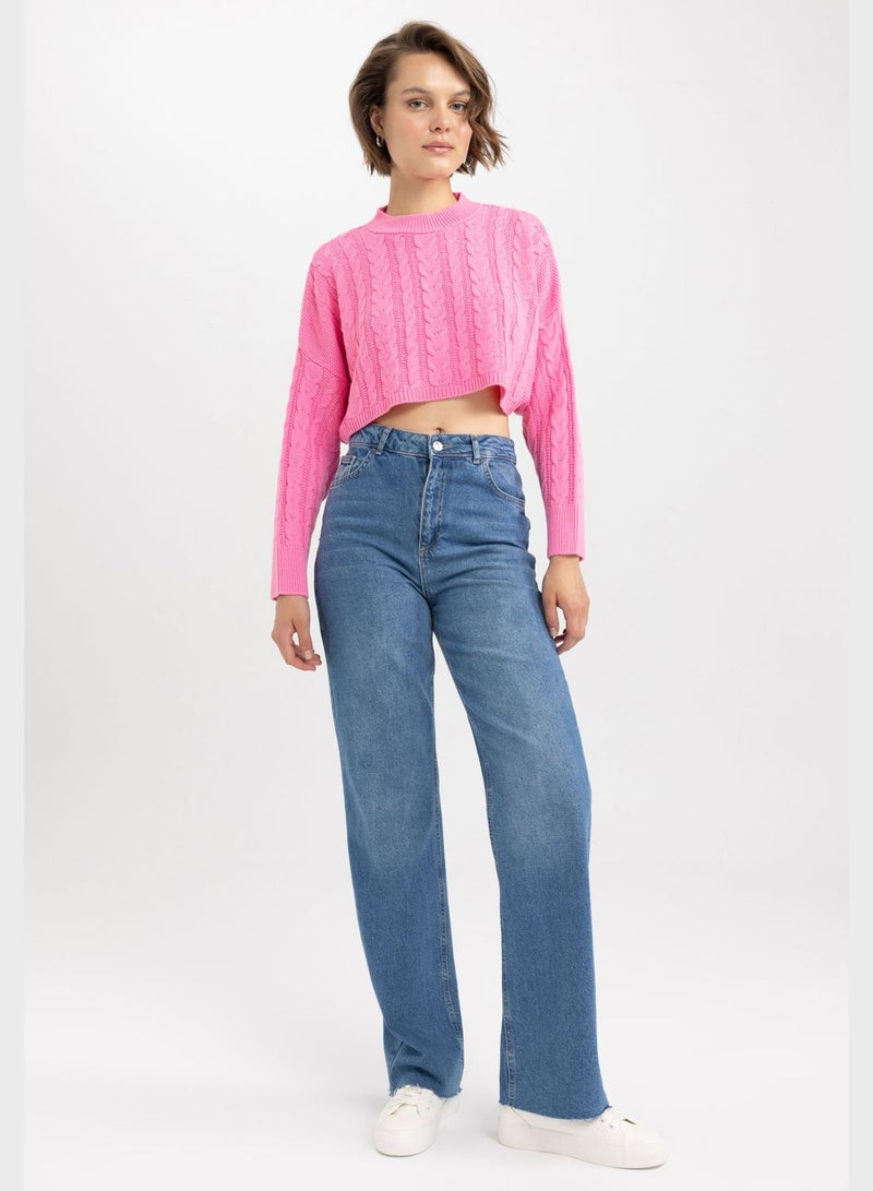 DeFacto Regular Fit Crew Neck Sweater - Image 4