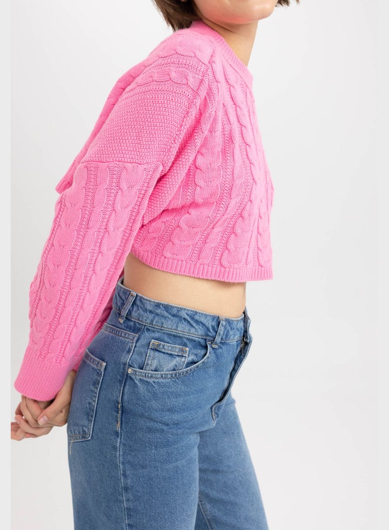 DeFacto Regular Fit Crew Neck Sweater - Image 3