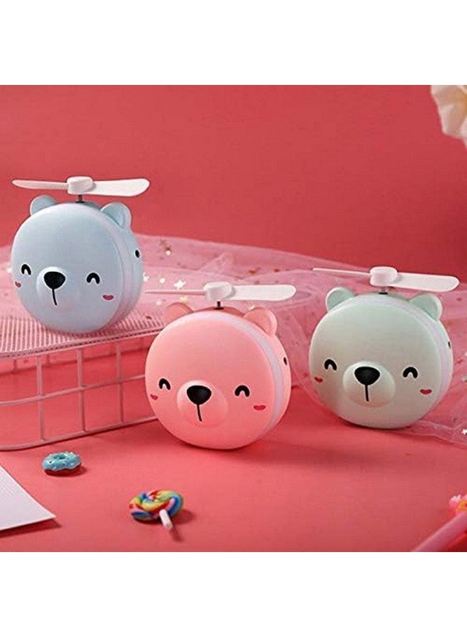 Meka Creations Cute Animal LED Makeup Mirror with USB Fan, (Assorted Colour) - Image 3