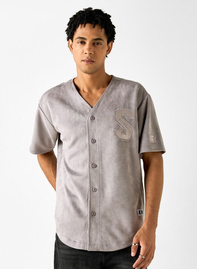 Starter Relaxed Fit Textured Short Sleeves Shirt - Image 3