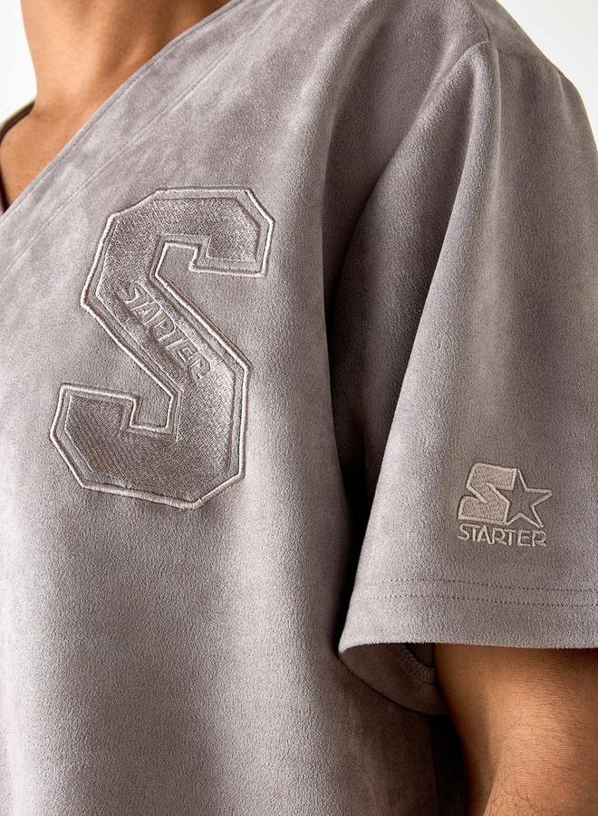 Starter Relaxed Fit Textured Short Sleeves Shirt - Image 4