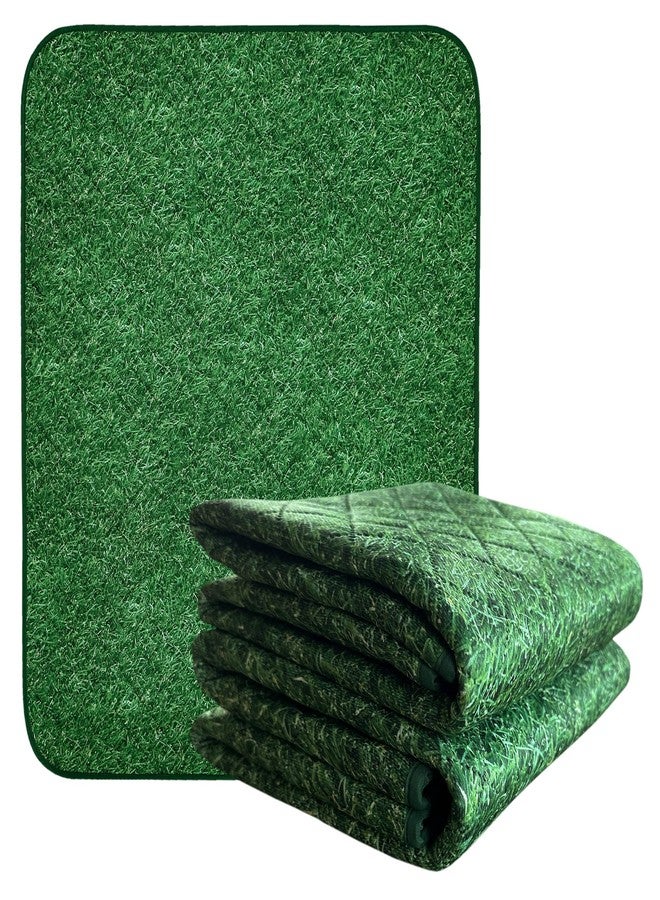 paw-lyfe PawLyfe Reusable Pee Pads for Dogs - 2 Pack, 30" x 36" Washable Puppy Pads with Grass Print - Waterproof Dog Training Pee Mats - Non-Slip - Large Pet Pads for Indoors - Quilted Whelping Pads for Home - Image 3
