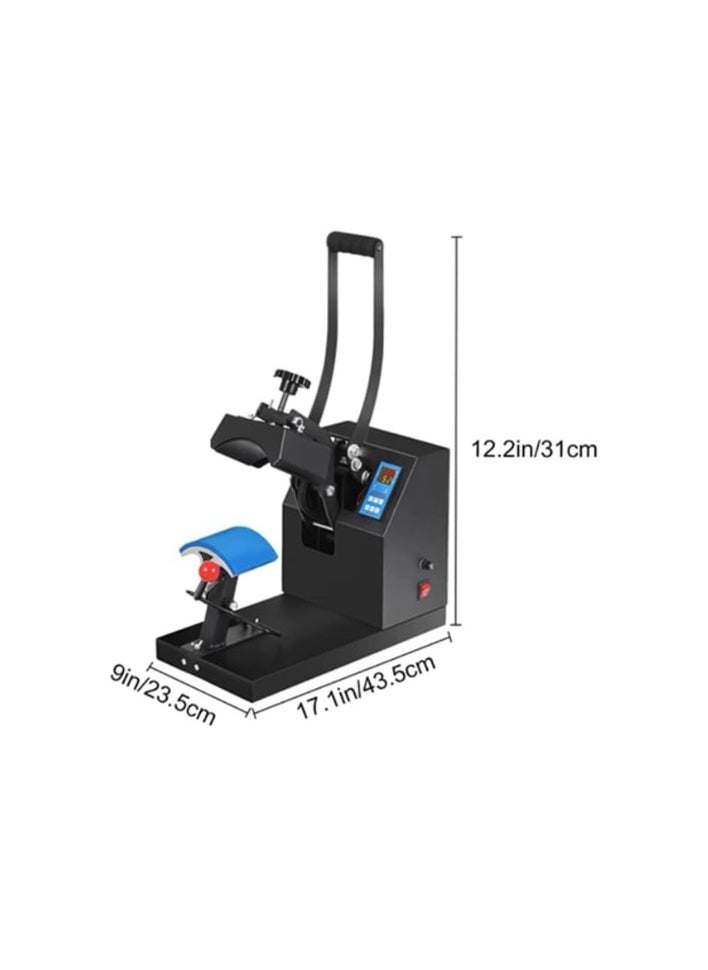Kalon - Cap Heat Press Machine, sublimation caps prints caps igital Lcd Display Cap  Printing Machine Digital LCD Timer and Temperature Control (600W) - Image 1