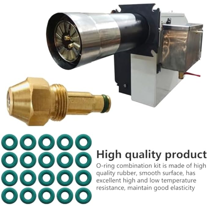 20 PCS NOZZLE O-RINGS FITS FOR WASTE OIL HEATER PARTS DELAVAN SIPHON 30609 AND DA SERIES BY - Image 2