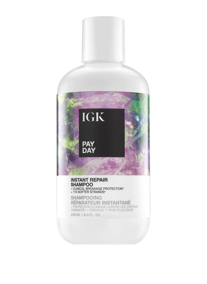 iGK Pay Day Instant Repair Shampoo | Bondbuilding + Damage Repair | Vegan + Cruelty Free | 8 Oz  - Image 1