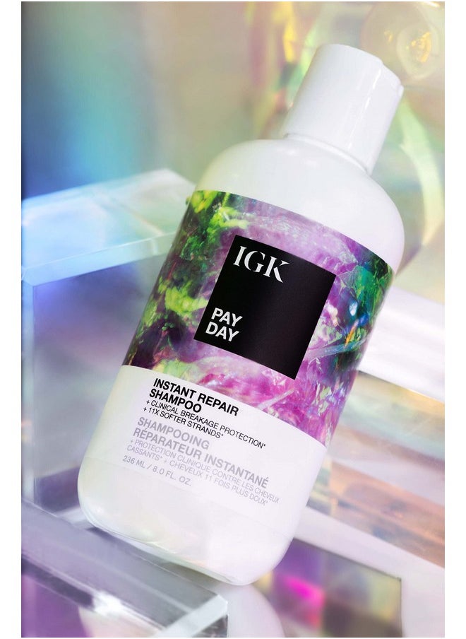 iGK Pay Day Instant Repair Shampoo | Bondbuilding + Damage Repair | Vegan + Cruelty Free | 8 Oz  - Image 2
