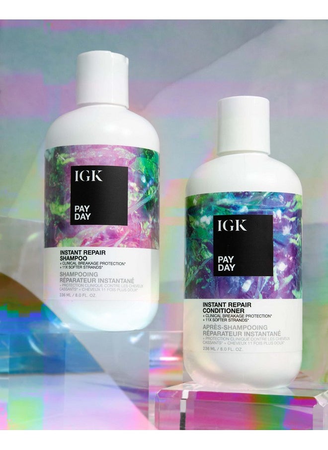 iGK Pay Day Instant Repair Shampoo | Bondbuilding + Damage Repair | Vegan + Cruelty Free | 8 Oz  - Image 3