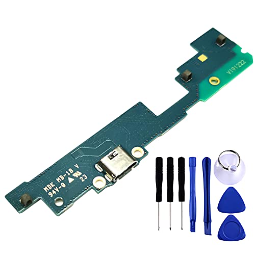 Bestdealing Tab A 8.0 T387 USB Charging Port Flex Cable Replacement T387V T387W T387P T387T microUSB Charger Dock Board Flex Cable Connector for Samsung Galaxy Tab A 8.0 (2018) SM-T387 Port Flex Cable Repair Part - Image 1