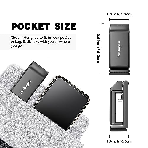 Perilogics Universal in Flight Airplane Phone Holder Mount. Hands Free Viewing with Multi-Directional Dual 360 Degree Rotation. Pocket Size Must Have Airplane Travel Essential Accessory for Flying - Image 3