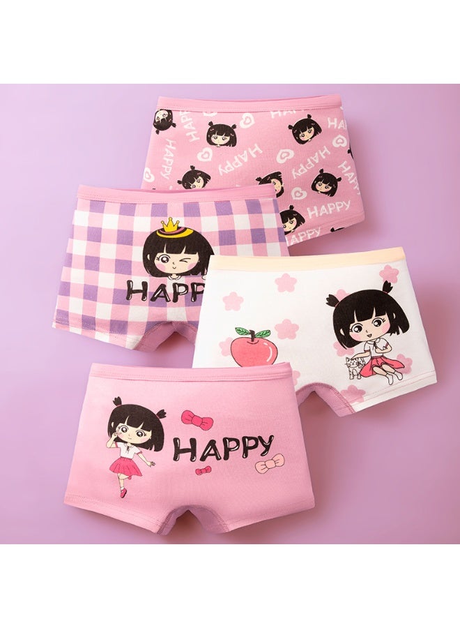 KUYING New Comfortable Skin friendly Breathable Underwear Set 0f 4 
