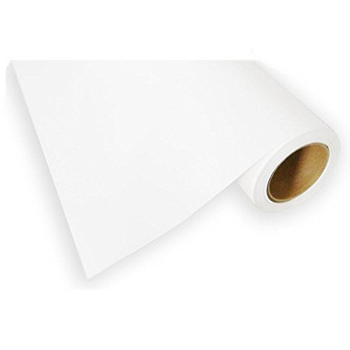 He 24" x 5 Yard HTV White Printable Heat Transfer Vinyl Roll Iron On Vinyl Film for T-Shirt Fabric Coats Cap Fabric Bags Pillowcase Leather Bag（Using ECO Solvent Ink） - Image 3