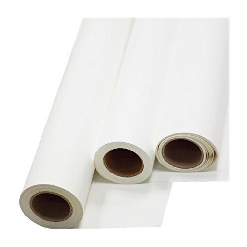 He 24" x 5 Yard HTV White Printable Heat Transfer Vinyl Roll Iron On Vinyl Film for T-Shirt Fabric Coats Cap Fabric Bags Pillowcase Leather Bag（Using ECO Solvent Ink） - Image 2