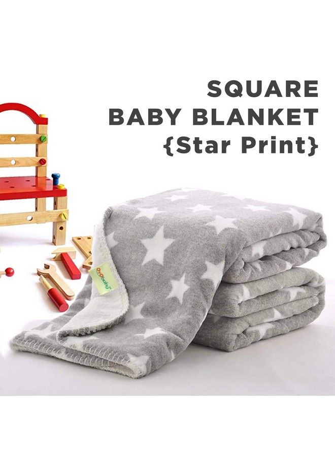 OYO BABY New Born Super Soft Baby Blanket For Baby (100Cm X 75Cm Star Blue Fleece Lightweight) All Season ; 0 12 Months ; Sleeping Bag ; Nursing Baby Gifts - Image 3
