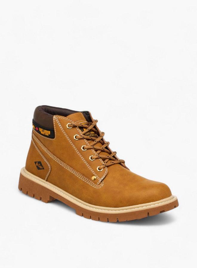 لي كوبر أحذية تشوكا رجالية برباط وتفاصيل جلدية - Image 1