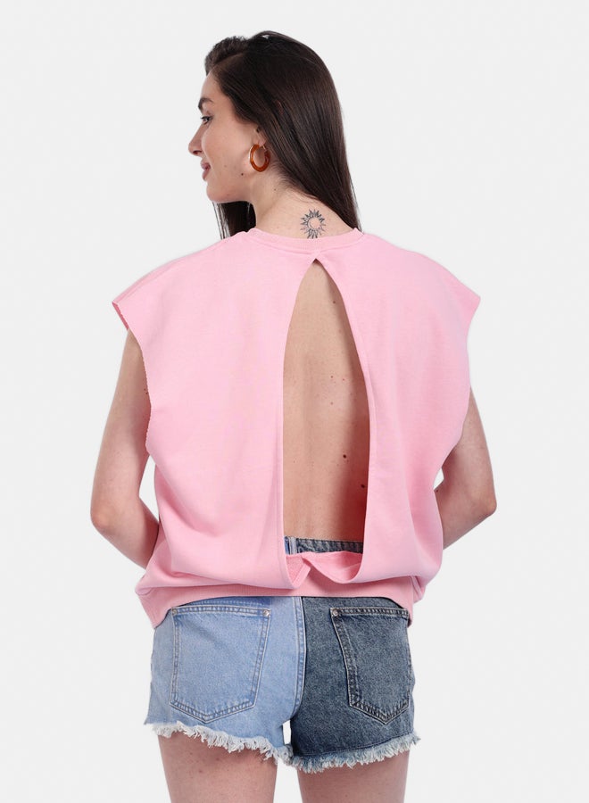 Carina Open-Back Lounge Sweatshirt  - Image 2