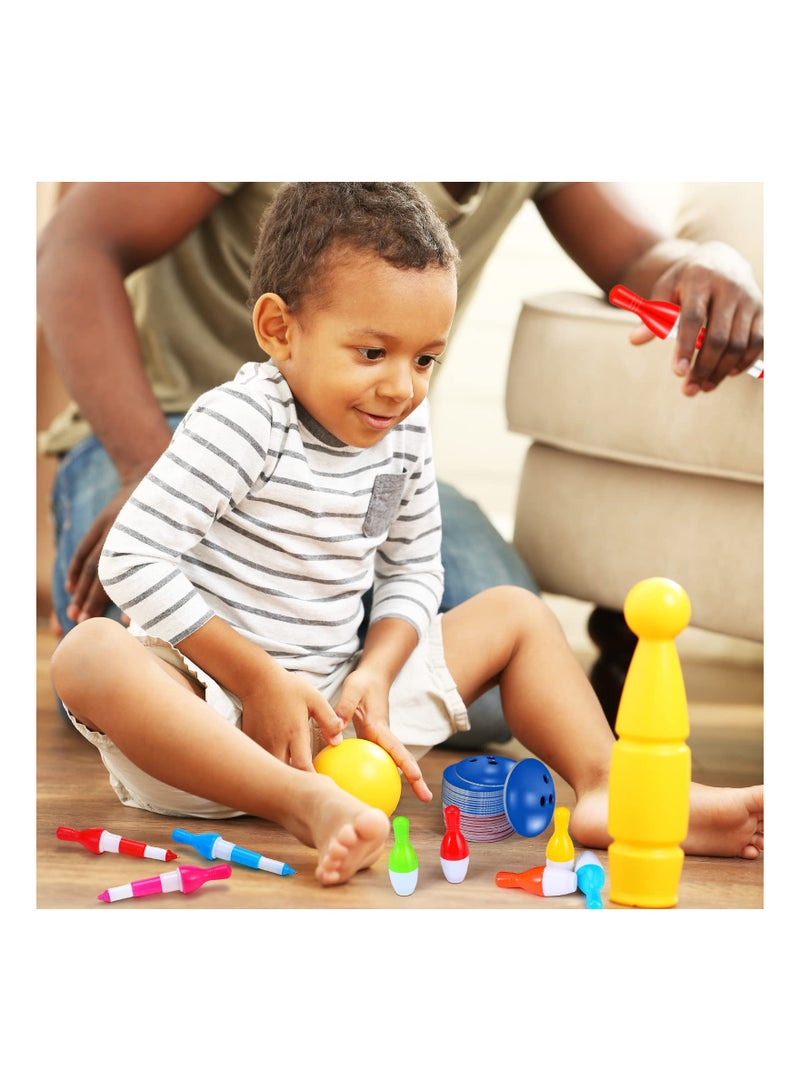 SOLARAE 30 قطعة من أقلام الكرة البولينغ بحبر أزرق - أقلام ميني ممرضة قابلة للسحب بتصميم كرتوني لطيف، مثالية كهدايا لحفلات البولينغ، ولوازم الطلاب، والمكتب، والاستخدام المنزلي (ألوان عشوائية) - Image 5