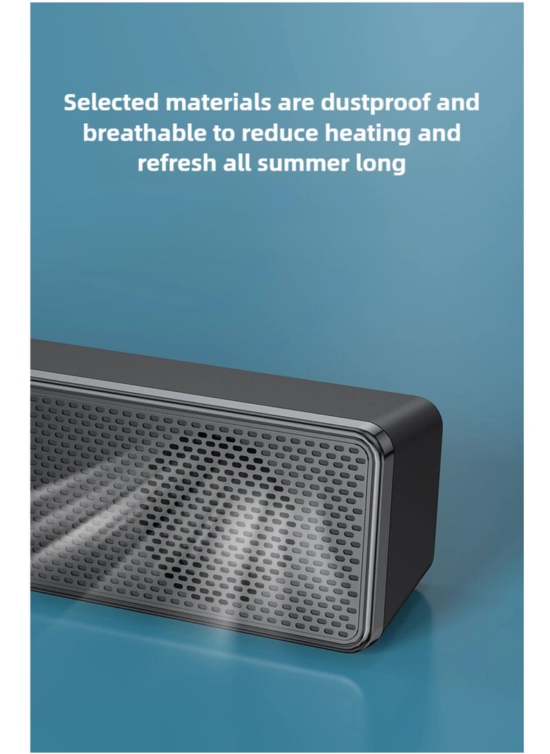 ZEPONOVA - Computer Speaker, Bluetooth speaker(new), support both Bluetooth connection and 3.5mm AUX input, USB powered soundbar with volume knob - Image 1