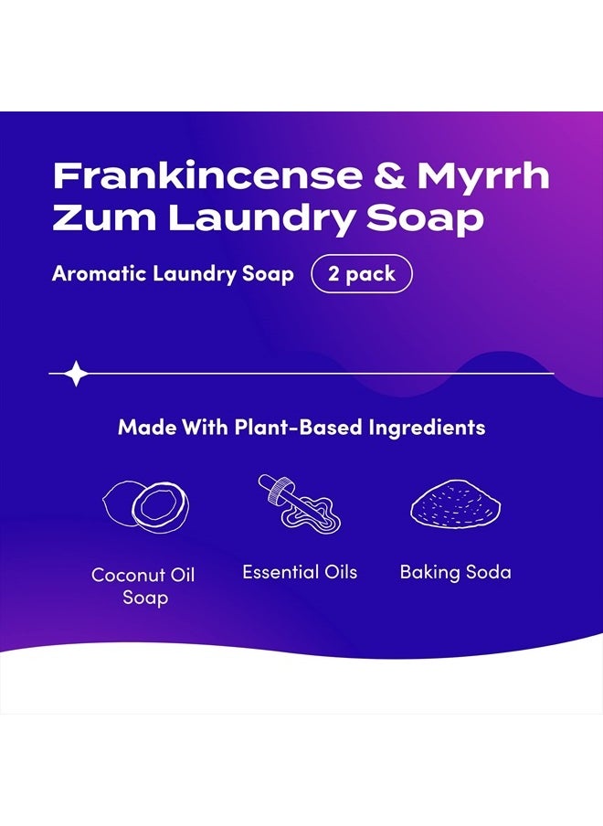 ZUM Laundry Soap by Indigo Wild - Frankincense & Myrrh - 64 fl oz (2 Pack)  - Image 2