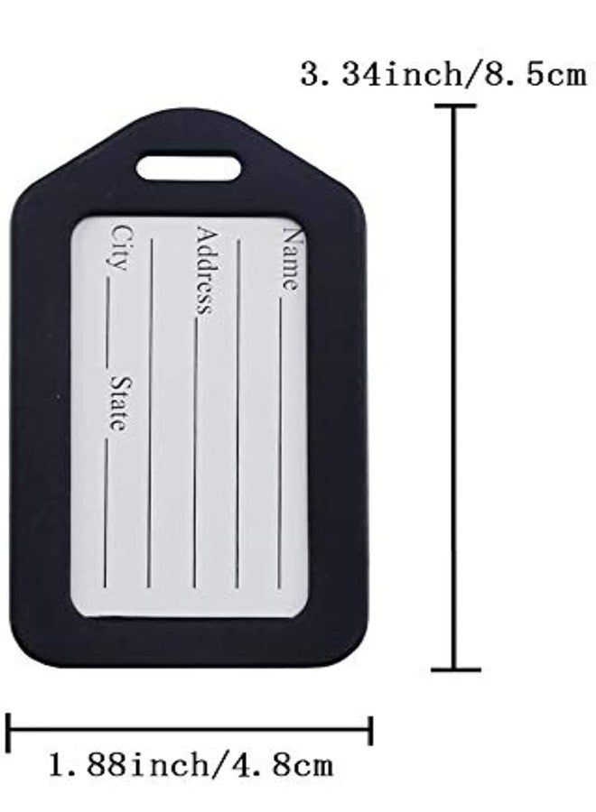 كيدولتز مجموعة من 6 بطاقات تعريف للأمتعة من كيدولتز، بطاقات ذكية لحقائب السفر، والحقائب المدرسية، وما إلى ذلك، لتسهيل التعرف على الحقائب. متوفرة بشريط سيليكون (متعدد الألوان). - Image 3
