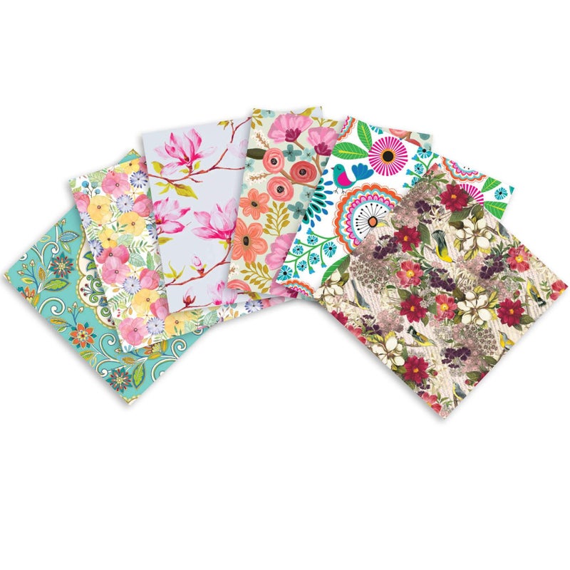 Jillson Roberts 24 Sheet-Count Premium Printed Tissue Paper Available in 3 Different Assortments, Fanciful Florals - Image 1
