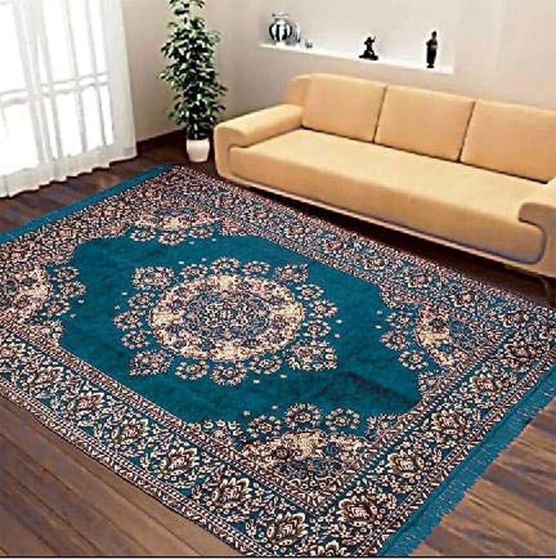 ROYAL TREND Carpets 5 Feet x 7 Feet Cotton Skin Friendly Runner Rug Mat for Dining Hall Living Room Hall (Kalin Carpet 55"x85"), 5 x 7 ft - Image 4