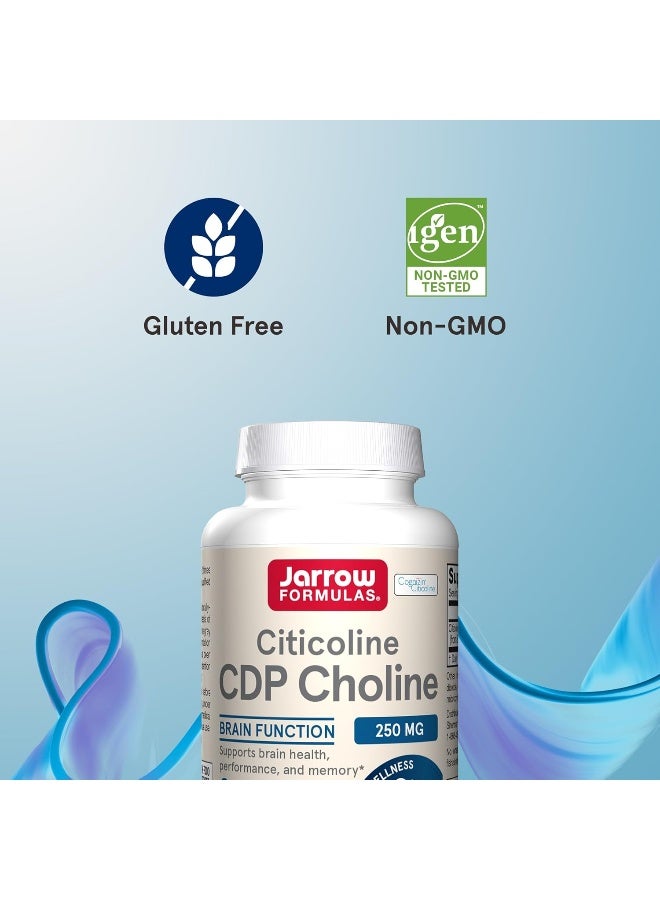 Jarrow Formulas Citicoline (CDP Choline) 250 mg - 120 Capsules - Supports Brain Health & Attention Performance - Image 4