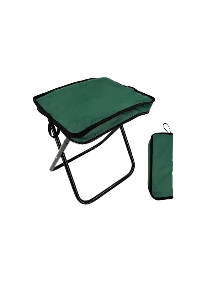 PROMASS كرسي تخييم محمول صغير قابل للطي، كرسي خفيف الوزن للصيد والمشي، مسند قدم قابل للطي للسفر، في الهواء الطلق، الشاطئ، الفناء، الحديقة، النزهة مع حقيبة حمل - Image 2