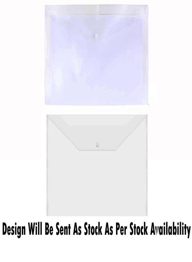 GreatDio® A4 Document File Clear Bag, Transparent Envelope Holder Storage Case, Snap Button Organizer, Clear Plastic Container for Papers, Stationery - 30 Pack - Image 2