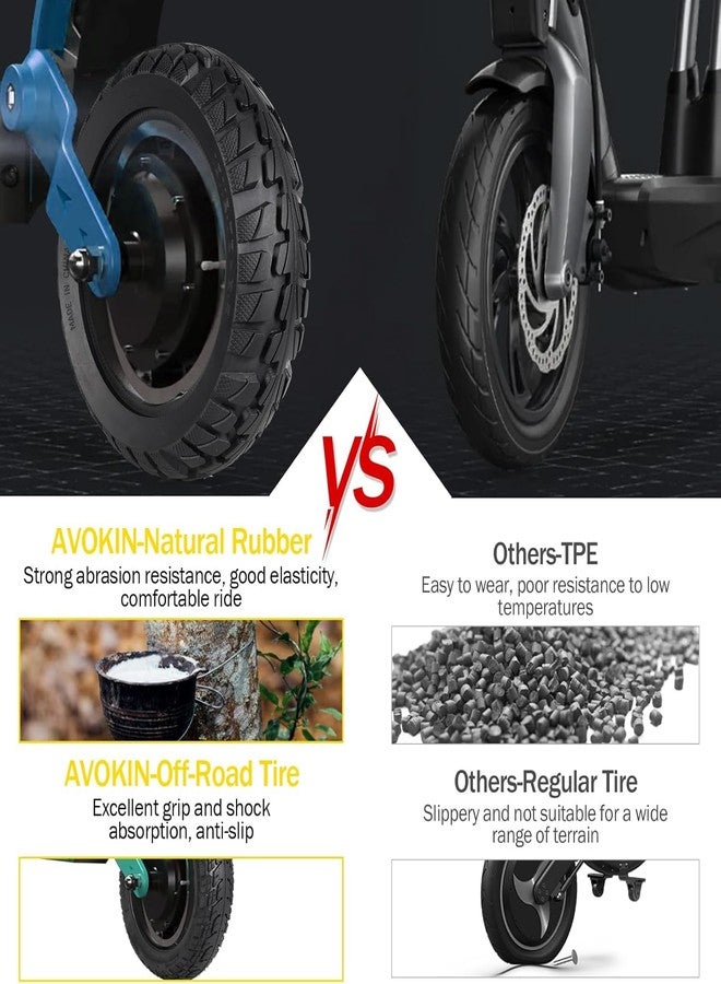 AVOKIN 10x2.70-6.5 Solid Tire,70/65-6.5 Scooter Tire 2 Pack - Image 4