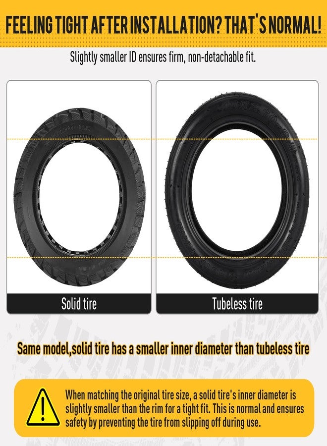 AVOKIN 10x2.70-6.5 Solid Tire,70/65-6.5 Scooter Tire 2 Pack - Image 3