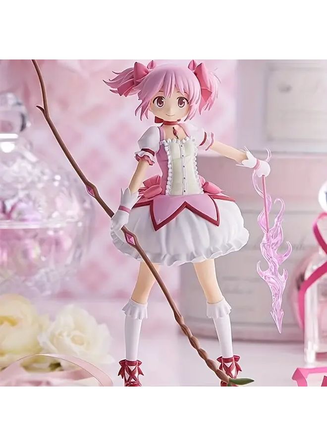 Pink Anime Sword Figure Cute Collectible Statue Detailed Dynamic Pose - Image 1