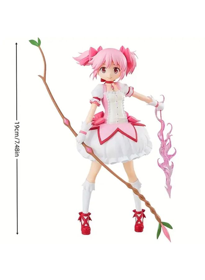 Pink Anime Sword Figure Cute Collectible Statue Detailed Dynamic Pose - Image 2
