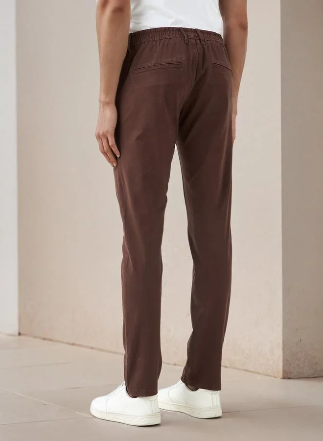Splash FAV Smart Slim Fit Wrinkle Free Flexi Waist Chinos