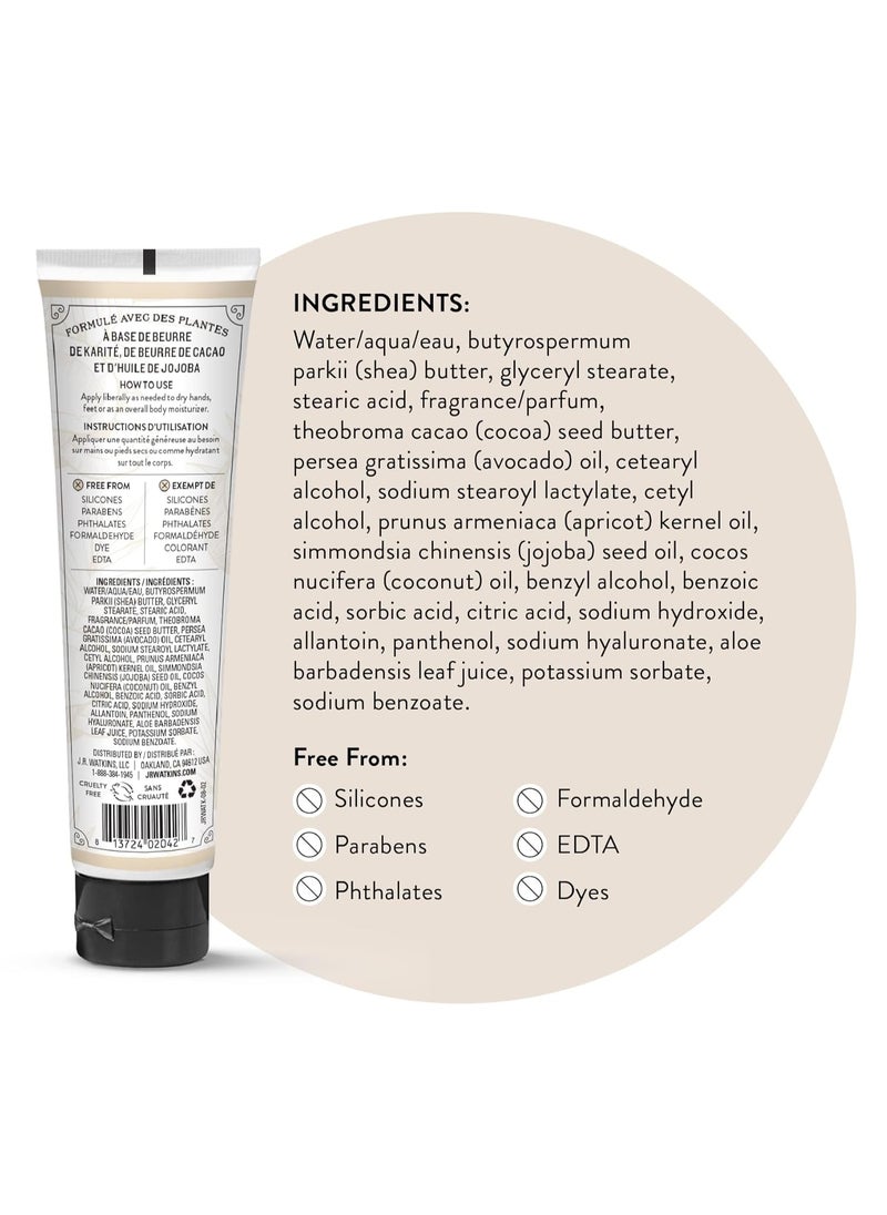 J.R.WATKINS J.R. Watkins Natural Moisturizing Hand Cream, Coconut, Hydrating Hand Moisturizer with Shea Butter, Cocoa Butter, and Avocado Oil, USA Made and Cruelty Free, 3.3oz  - Image 3