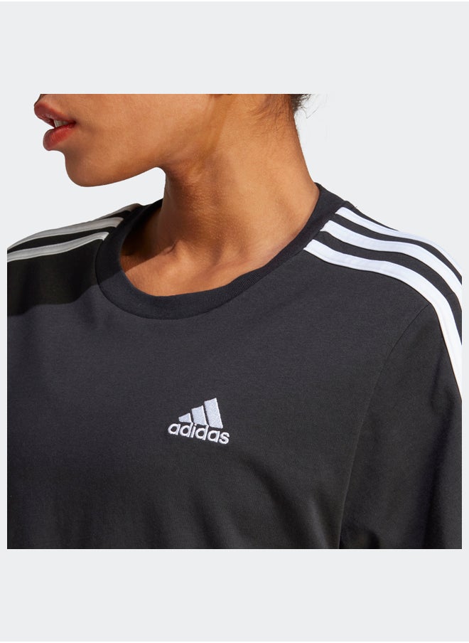 Adidas Essentials 3-Stripes Single Jersey Crop Top  - Image 5