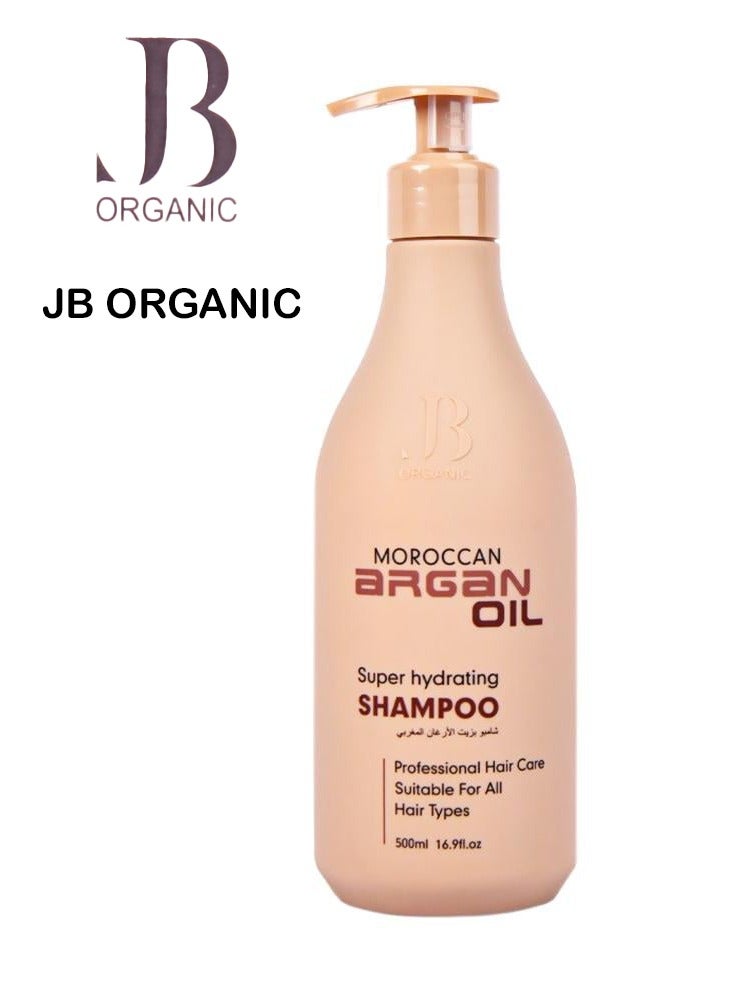 جي بي اورجانيك جيه بي شامبو مرطب بزيت الارجان المغربي العضوي 500 مل - Image 1