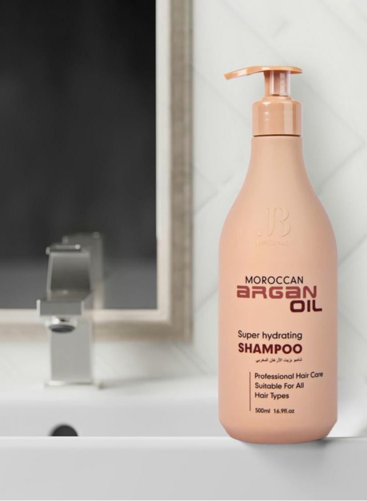 جي بي اورجانيك جيه بي شامبو مرطب بزيت الارجان المغربي العضوي 500 مل - Image 2