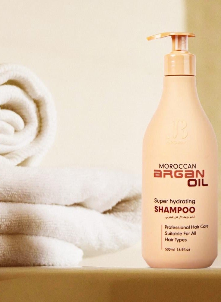 جي بي اورجانيك جيه بي شامبو مرطب بزيت الارجان المغربي العضوي 500 مل - Image 3